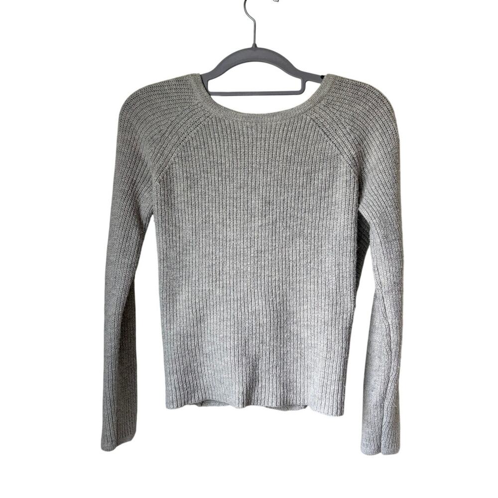 Aerie Gray Open Back Sweater - XS